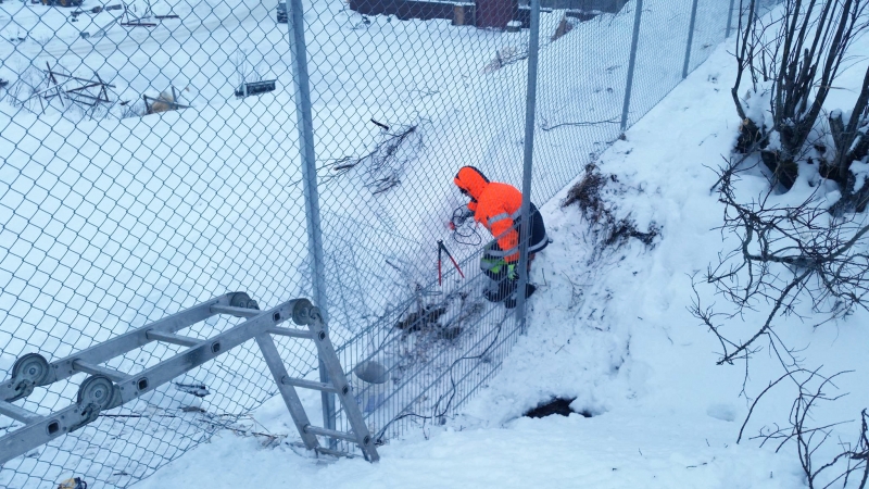 Gjerde ved Breivoll Industriområde